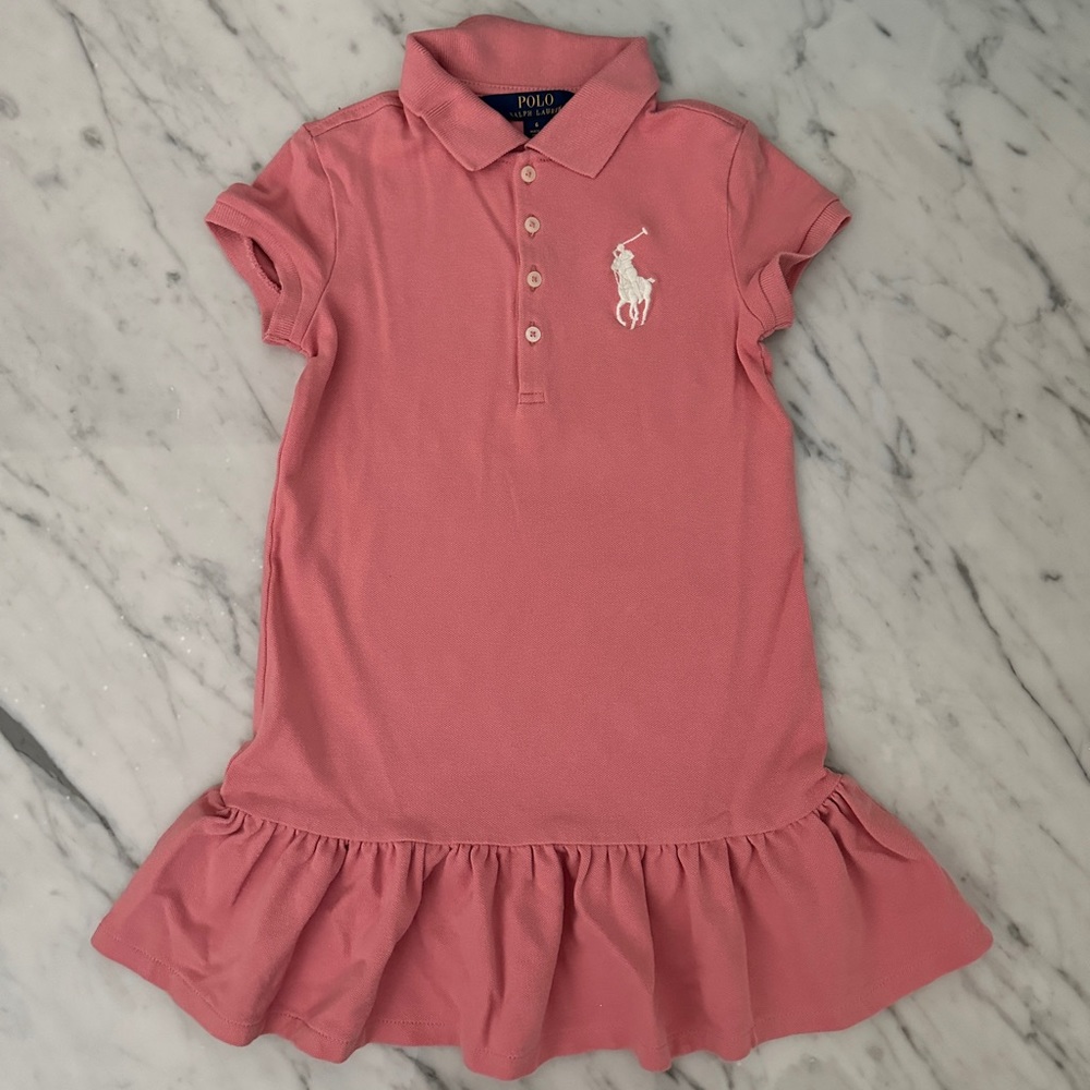 Ralph Lauren Kids Pink Polo Dress